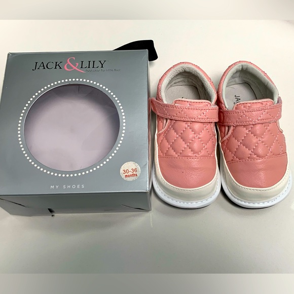 Jack & Lily pink quilted shoes - Picture 3 of 4